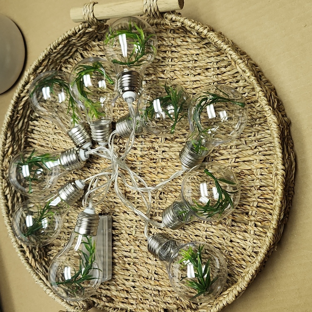 String Lights with Greenery Bulbs - Picture 4 of 7